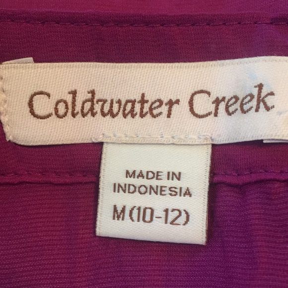 Coldwater Creek sleeveless blouse, Medium, NWT - Picture 7 of 8